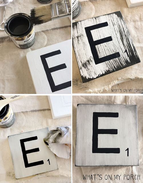 Make your own Scrabble style letter tiles for your family names