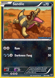 Sandile Pokemon X and Y Card