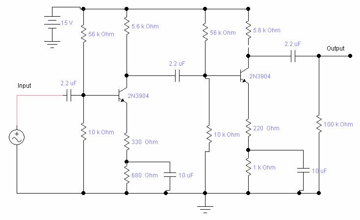 marom Rangkaian Amplifier Dengan Transistor Rangkaian 