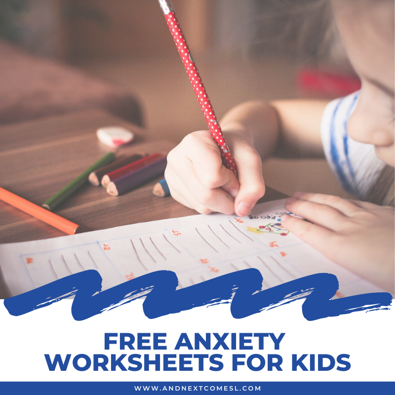 Free Anxiety Worksheets for Kids | And Next Comes L - Hyperlexia Resources