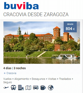 Viaje a Cracovia desde Zaragoza