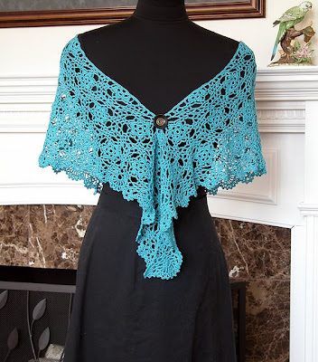 Cool Blue Evening Shawl