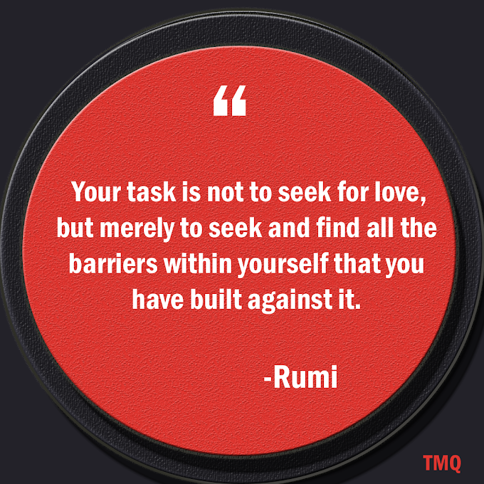 Find All The Barrier Within Yourself By Rumi (Seek For Love )