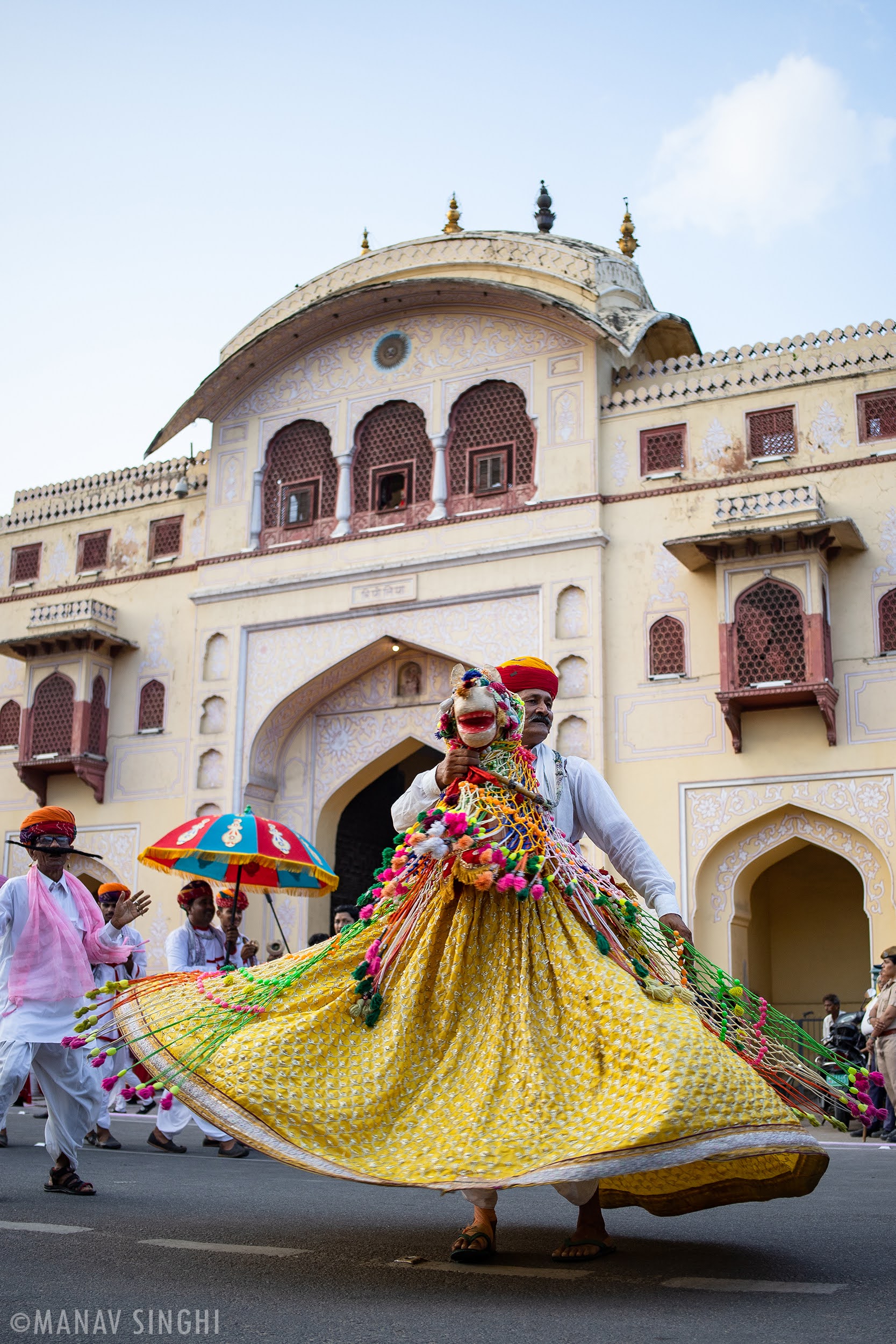 Haryali Teej colorful Royal Procession festival Jaipur.