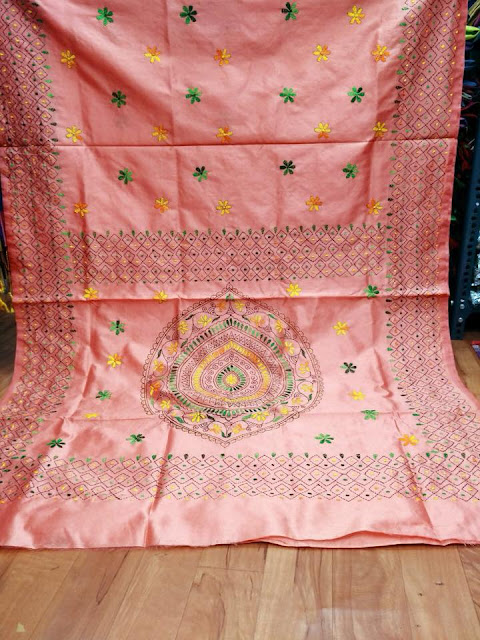 semi tussar Kantha saree