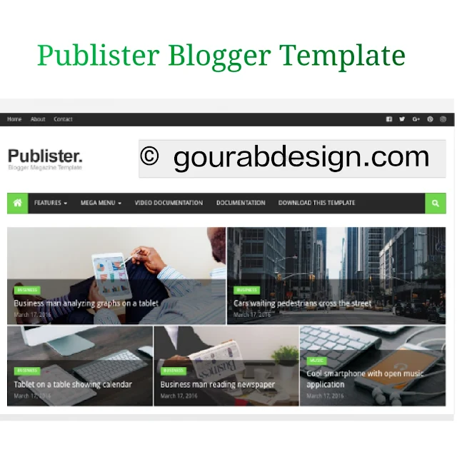 publister tech blogger template