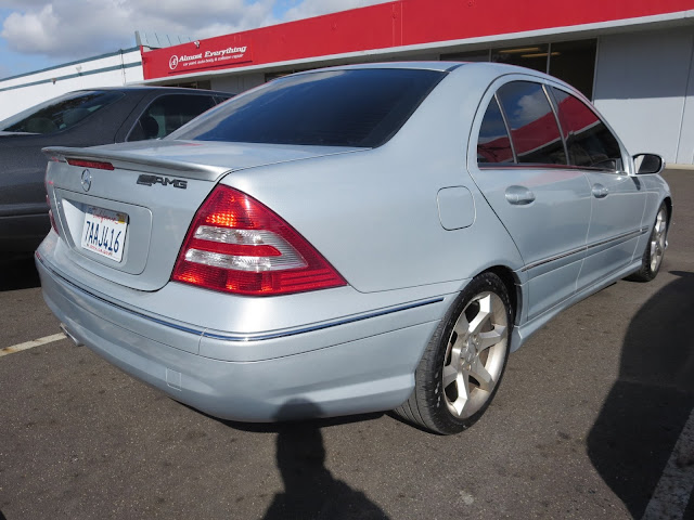 Mercedes Benz paint color change from grey to silver at Almost Everything Auto Body