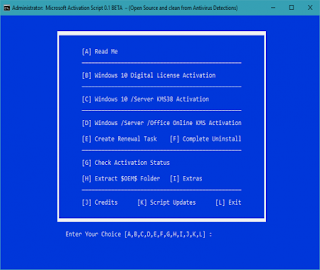 Microsoft Activation Script 0.1 Beta