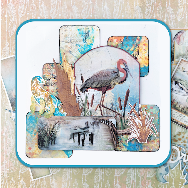 Reduce, reuse, and create: Making cards with leftover scrapbook papers. Card ideas by Lou Sims