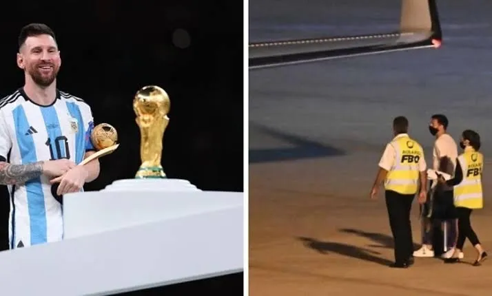 World Cup Winner Messi Ends Vacation As He Flies Back To Paris