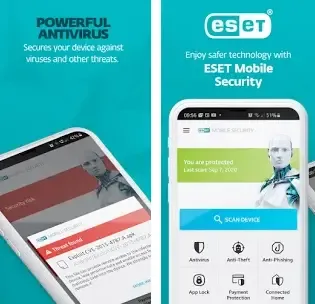 مميزات تطبيق حماية الهاتف من التجسس ESET Mobile Security & Antivirus‏