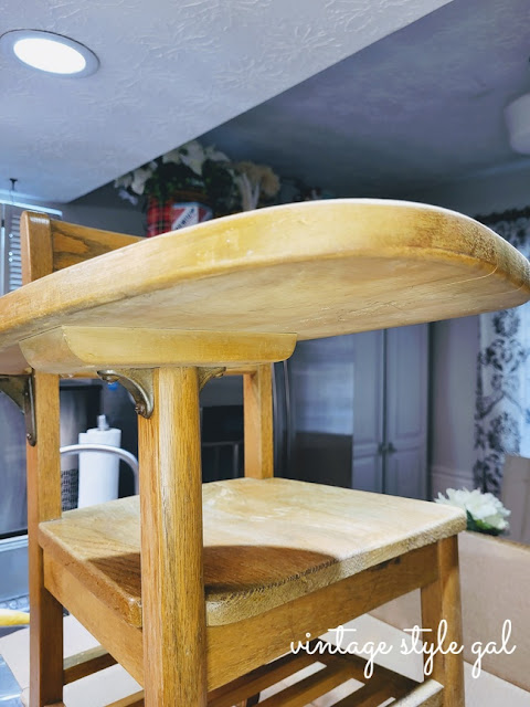 1940s wooden school chair desk