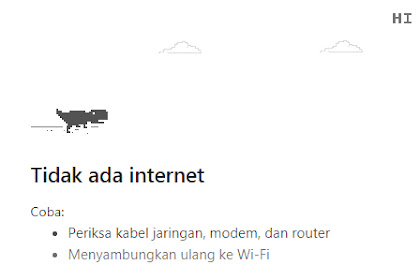 Trik Curang Bermain Dinosaurus di Google Chrome
