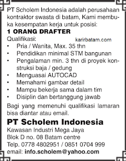 Lowongan Kerja PT. Scholem Indonesia