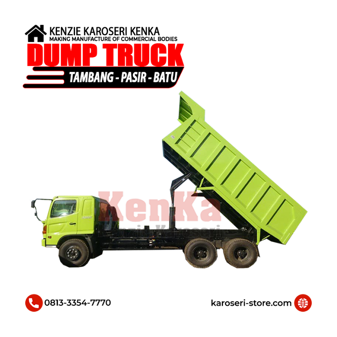 Karoseri Dum Truck Tronton Hino - Mitsubishi - Isuzu