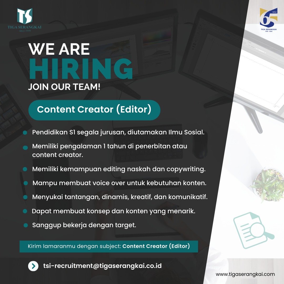 Loker Solo Update di PT Tiga Serangkai Pustaka Mandiri