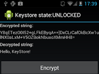 Storing application secrets in Android's credential storage