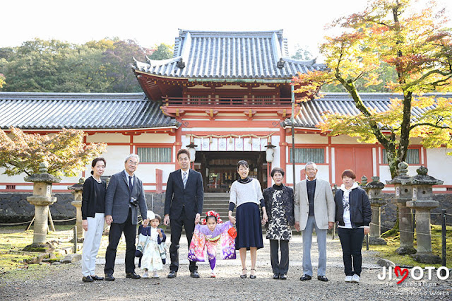 手向山八幡宮で七五三出張撮影