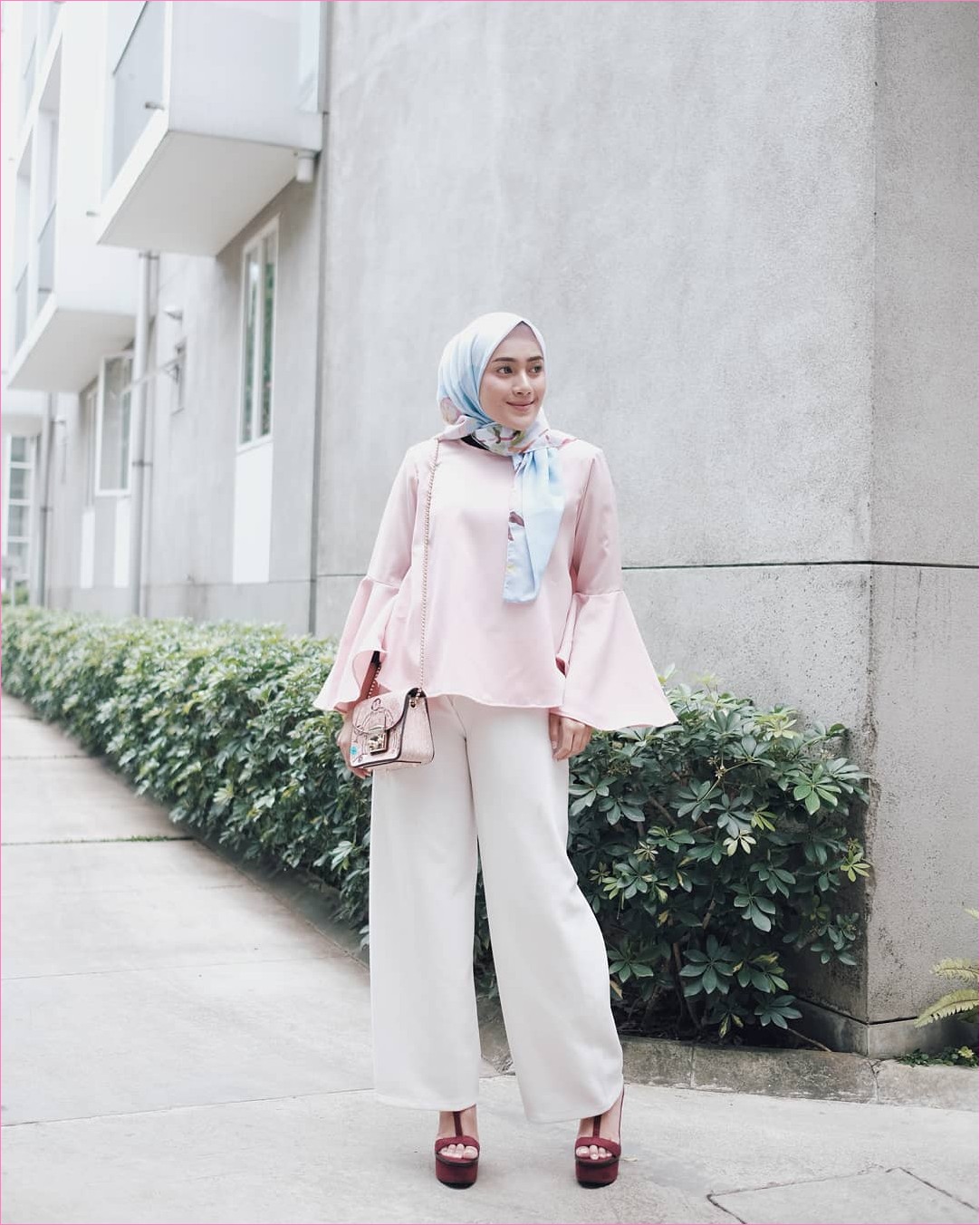 Ootd Jilbab Dusty Pink