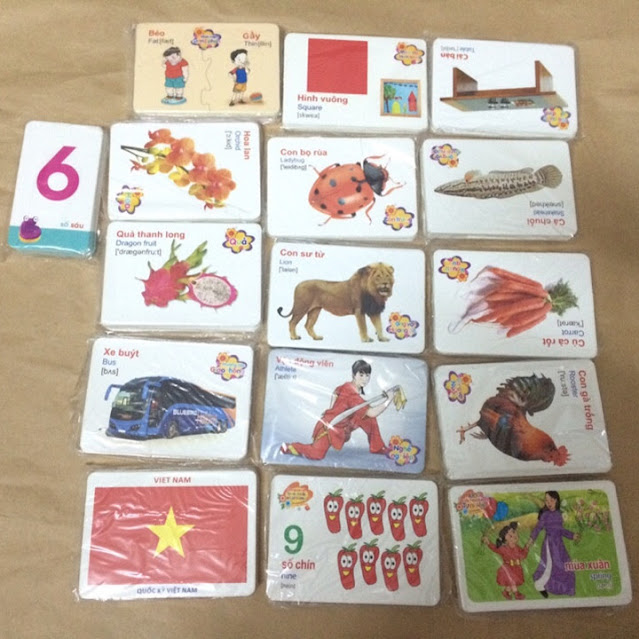 Bộ thẻ học thông minh 16 chủ đề cho bé