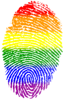 LGBTQ+ finger print divider