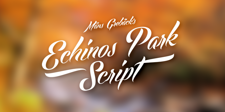 Download Kumpulan 30 Font Script Desainer grafis - Echinos Park Script Font