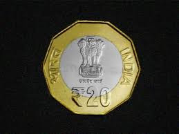 pic of new rs.20 coin