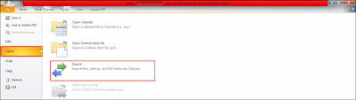 Import Option - Export Calendar From Outlook to Excel