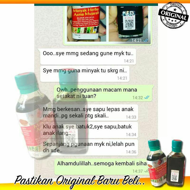 Testimoni Minyak Herba Asma Mujarab Original