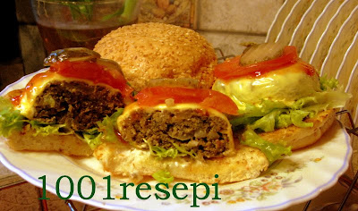 Koleksi 1001 Resepi: home-made beef burger