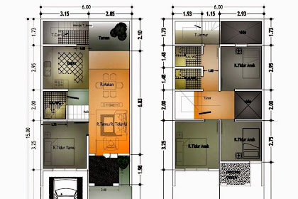 45+ Koleksi Luar Biasa Dari Denah Rumah Minimalis 2 Lantai Luas Tanah
60 Meter Persegi