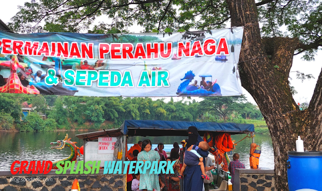 Perahu Naga dan Sepeda Air Grand Splash Waterpark