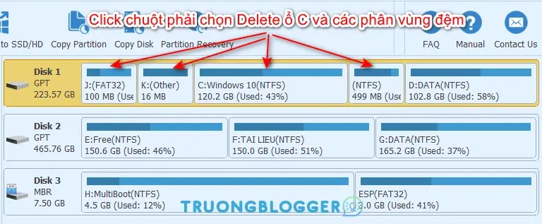 Hướng dẫn chi tiết cách bung ghost file .tib chuẩn UEFI-GPT