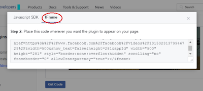 how to add fb videos in blogger blogs