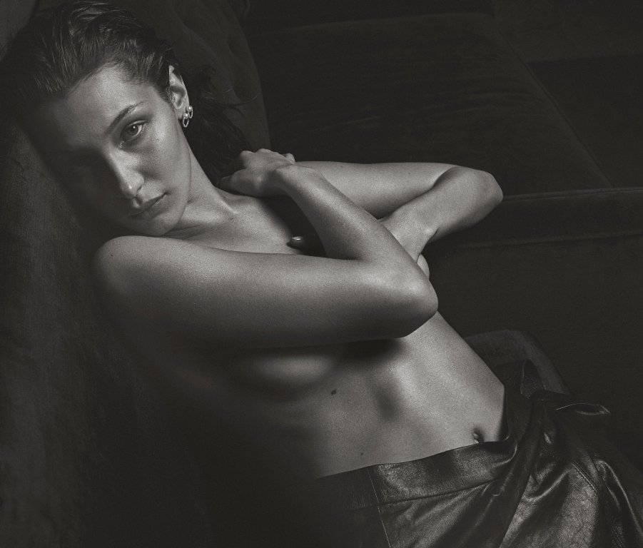 Bella Hadid topless photoshoot for V magazine