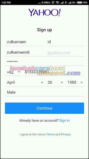 Cara Daftar Email Baru di Yahoo Indonesia