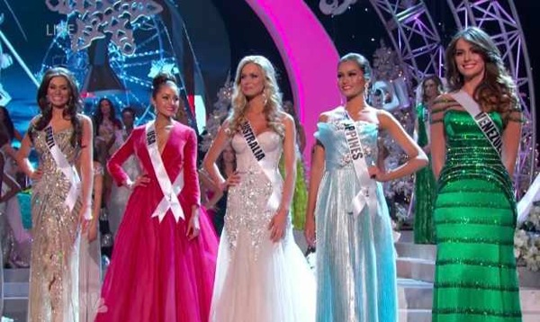 Miss Universe 2012 Top 5 Finalists