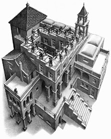 M.C. Escher, Ascending and Descending (1960)