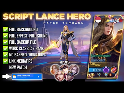 Script Skin Lancelot Hero Full Effect