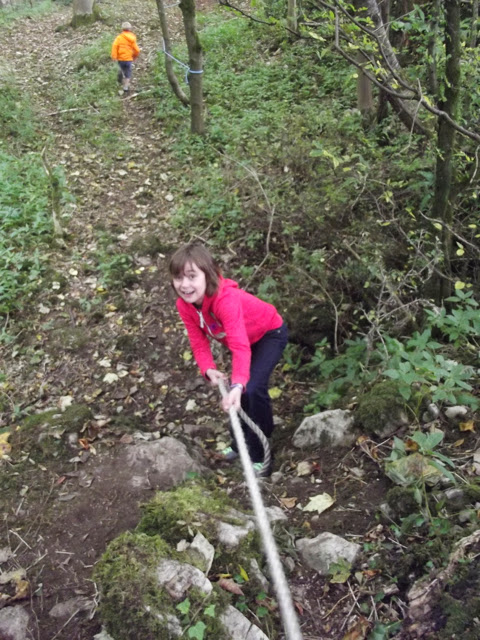 sizergh castle woodland play trail rope