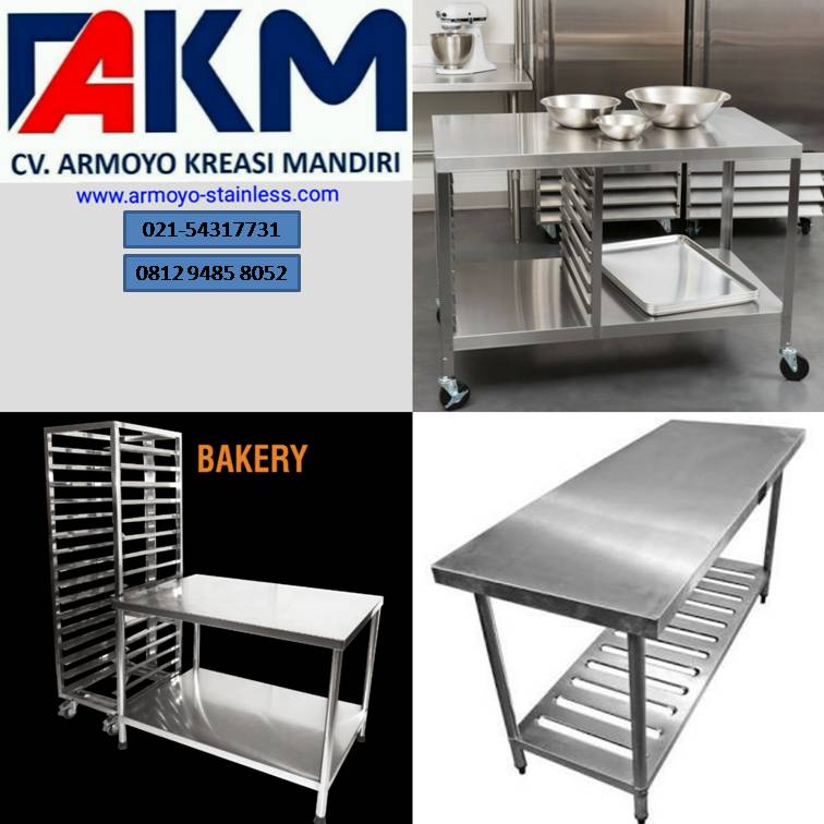  Meja  Stainless  Steel Bakery Armoyo Stainless  Steel Indonesia
