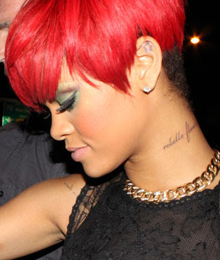 Rihanna Tattoos on Jewelry  Fashion And Celebrities  Rihanna Tattoos