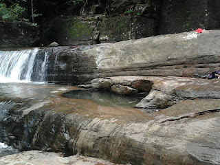 Natural Swimming pool at Vazhvanthol Waterfalls