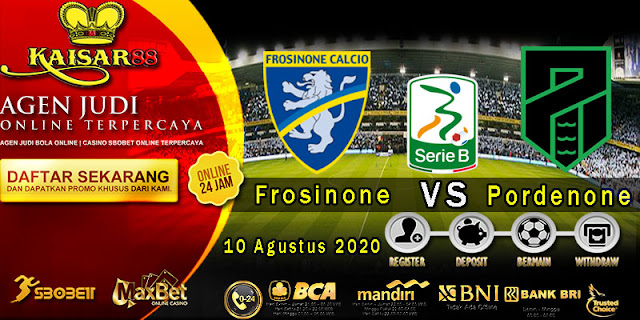 Prediksi Bola Terpercaya Liga Italan B Frosinone vs Pordenone 10 Agustus 2020