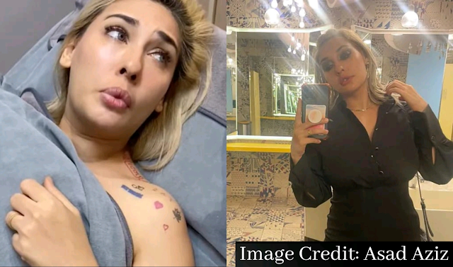 Zarina Anjoulie removes her tattoos, including her ex-husband's name 