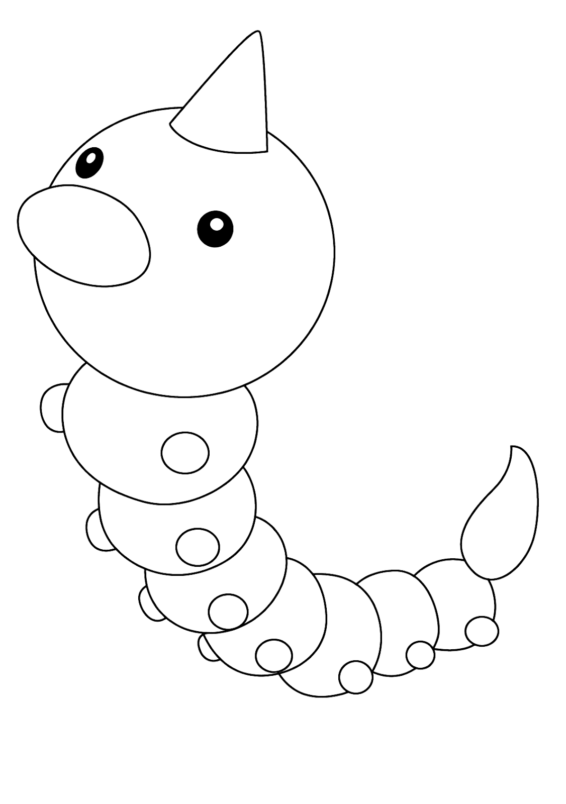 Free Collection of Weedle Coloring Pages to Download - Free Pokemon