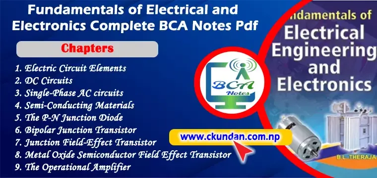 Fundamentals of Electrical and Electronics Complete BCA Notes Pdf