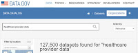 Search for healthcare provider data