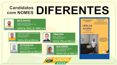 Candidatos com nomes inusitados