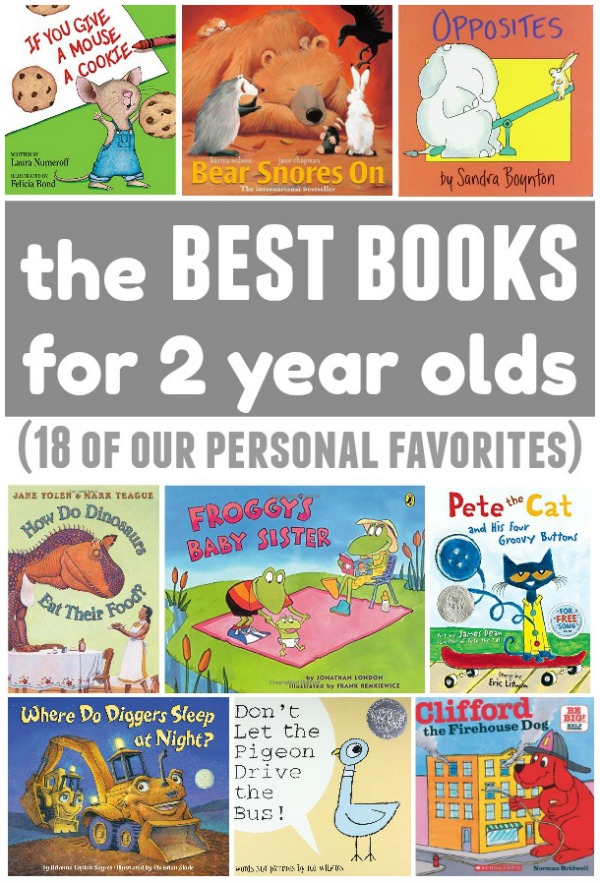 The best books to read with a 2 year old or toddler: 18 of our personal favorites. Click to download a free printable checklist of recommended books!